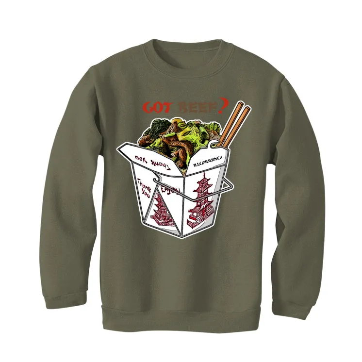 Air Jordan 9 Boot NRG “Beef and Broccoli” Military Green T-Shirt (Beef and Broccoli)