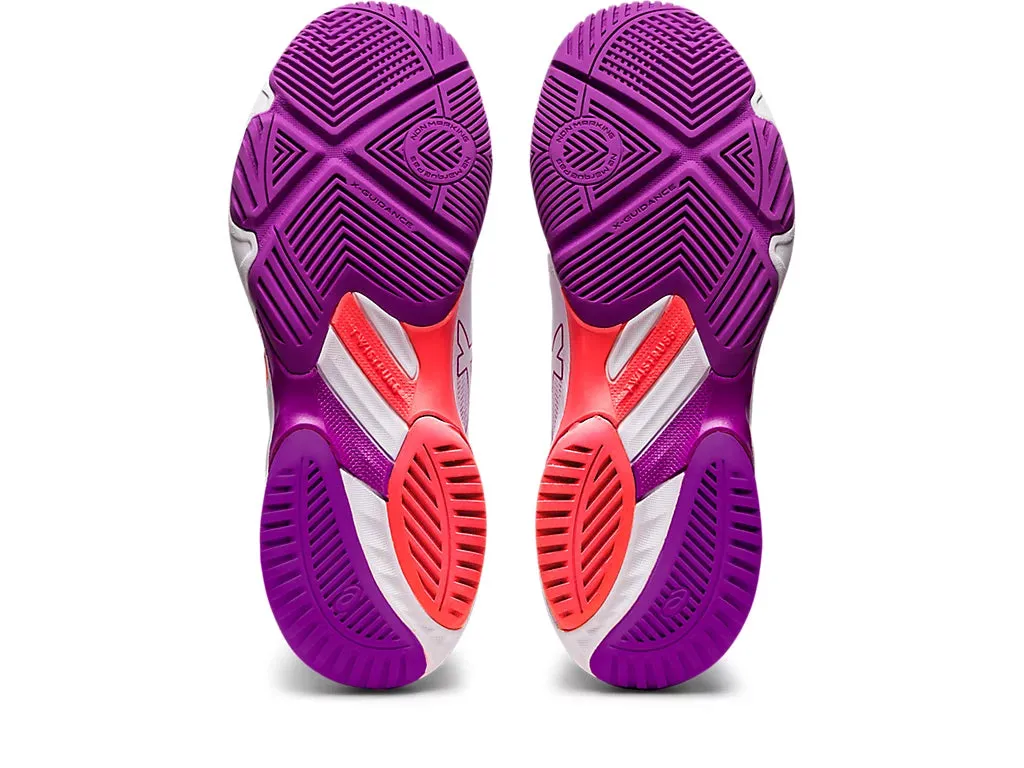Asics Womens Netburner Ballistic FF 3 - White/Flash Coral