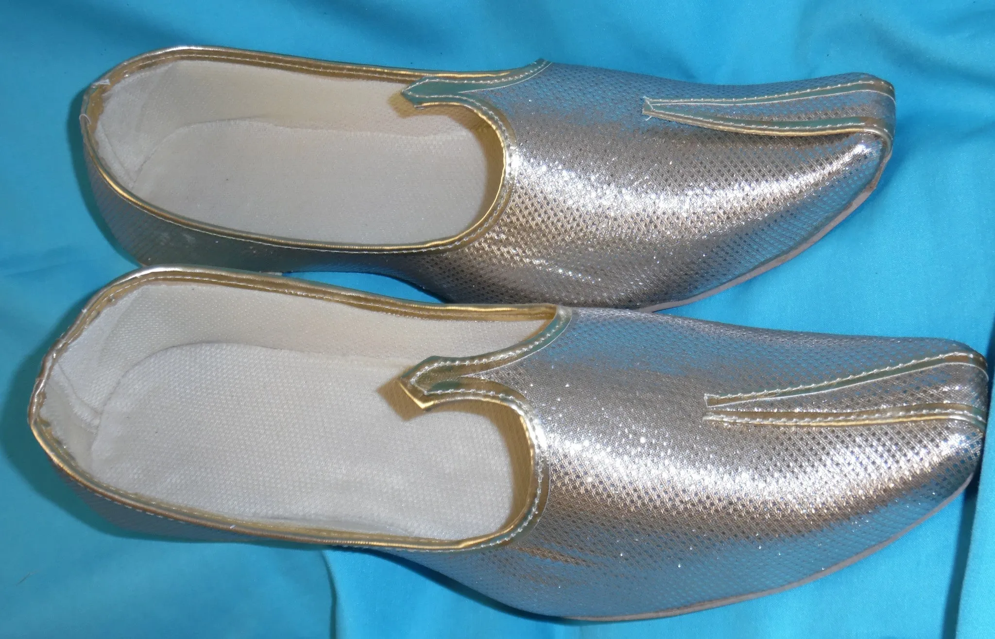 Ballet Flat Saleem Shahi Khussa 5038 Gold Indian Juti Jooti Mojari Shieno Sarees