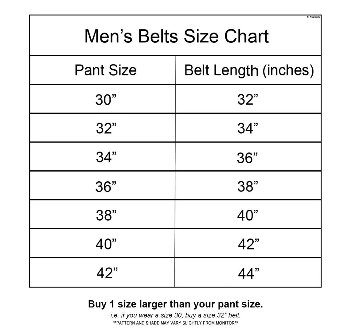 Brown Western Wear Cowboy Belt Solid Leather - Removable Buckle