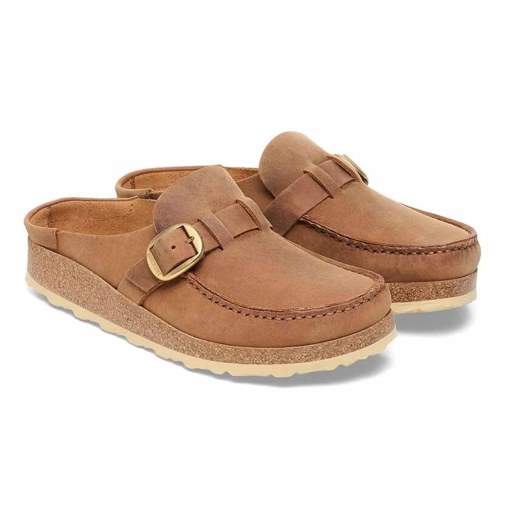 Buckley in Cognac Oiled Leather Regular Width by Birkenstock