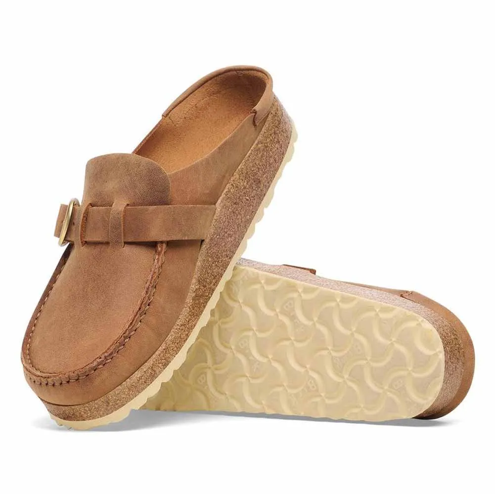 Buckley in Cognac Oiled Leather Regular Width by Birkenstock
