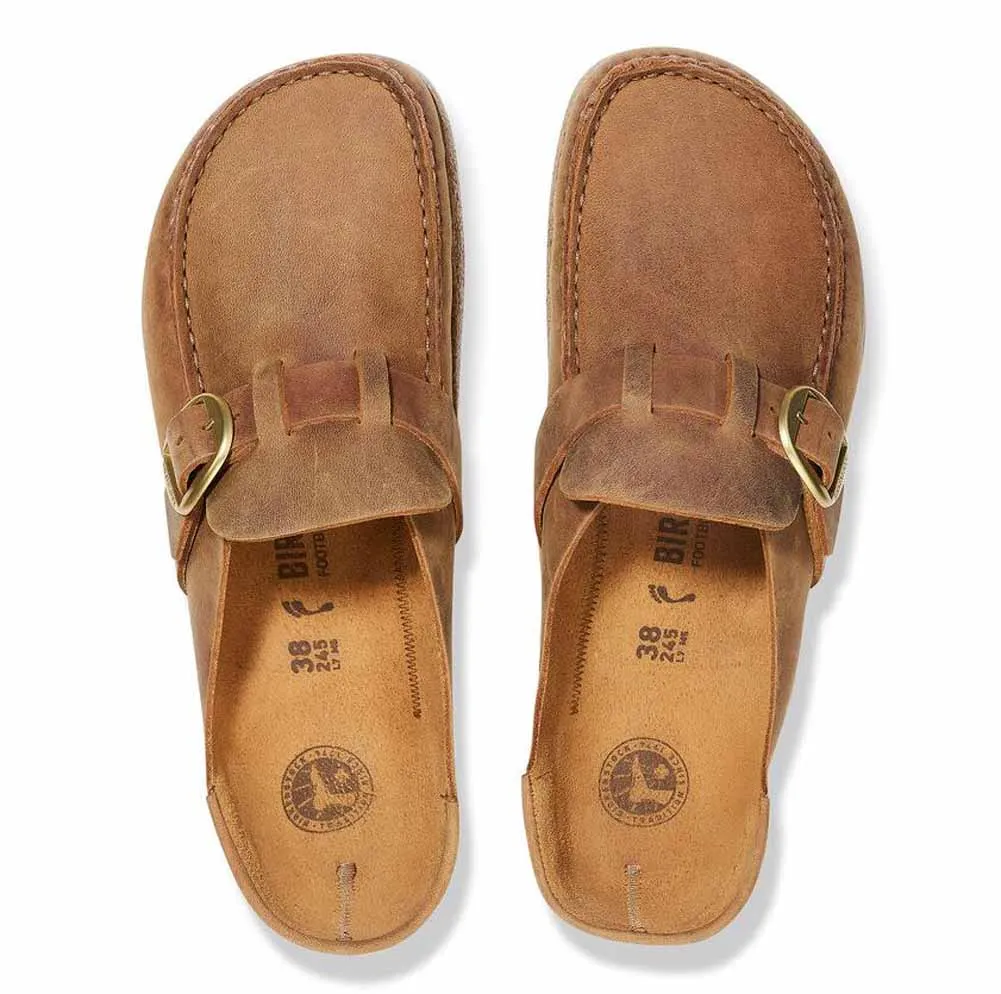 Buckley in Cognac Oiled Leather Regular Width by Birkenstock