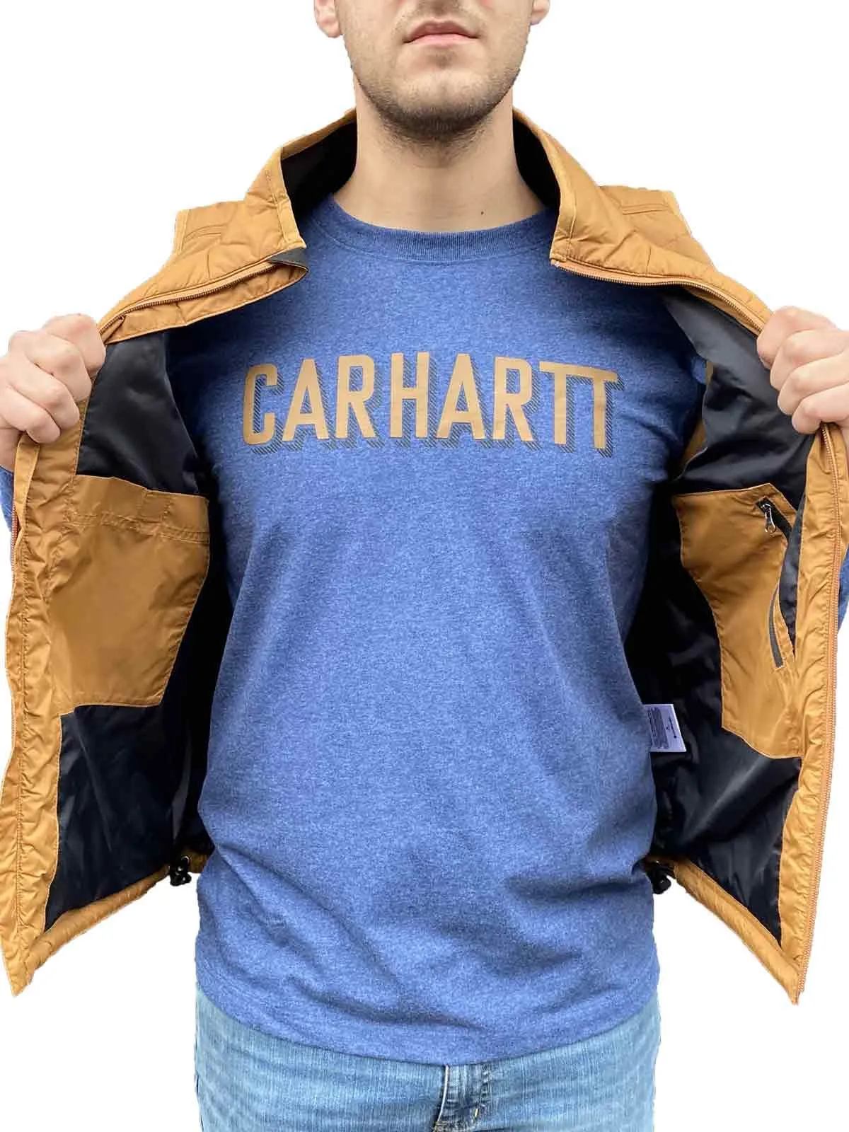 Carhartt&#x20;104891&#x20;Block&#x20;Logo&#x20;Graphic&#x20;T-shirt&#x20;Long&#x20;Sleeve