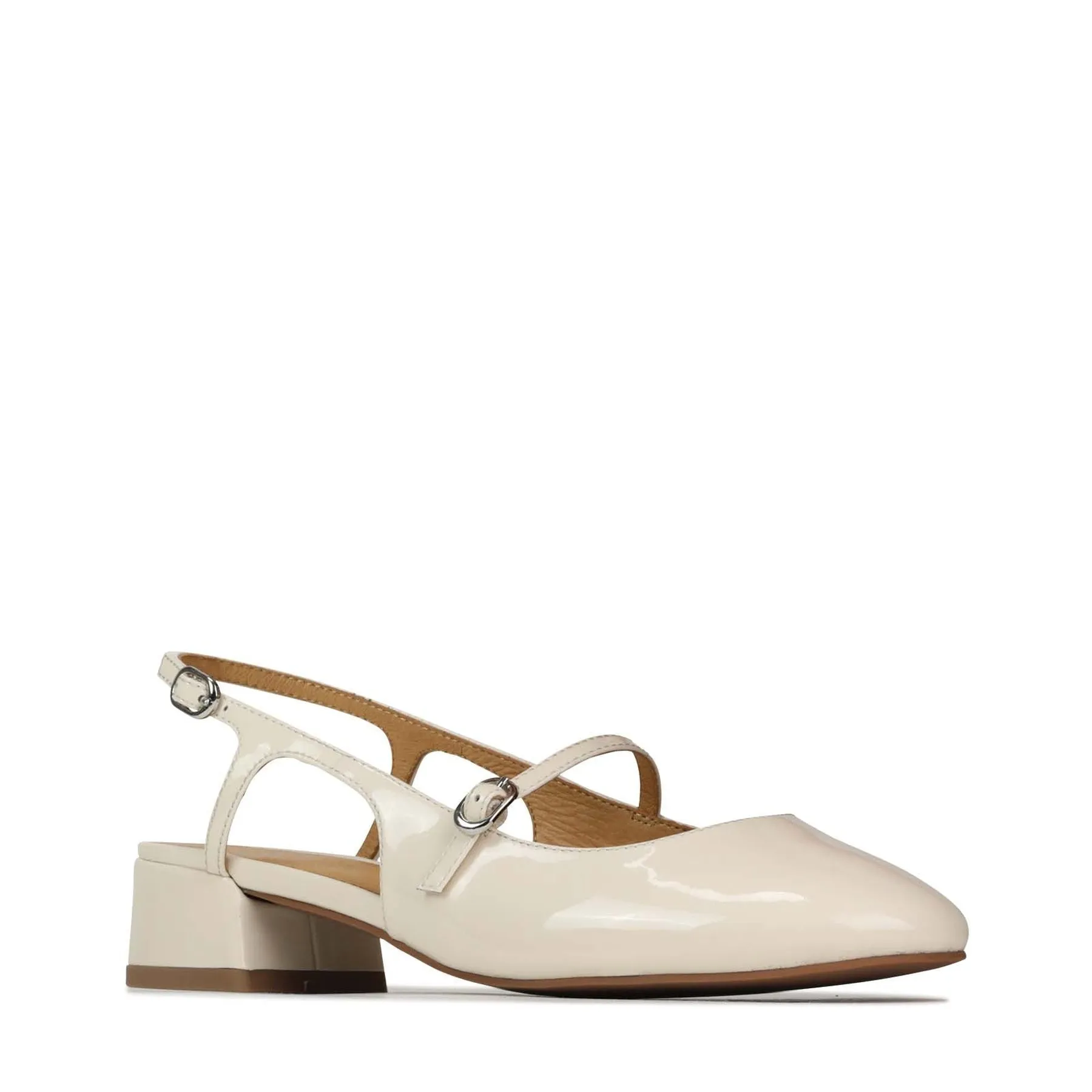 CESSLIE MARY JANE BLOCK HEEL LEATHER