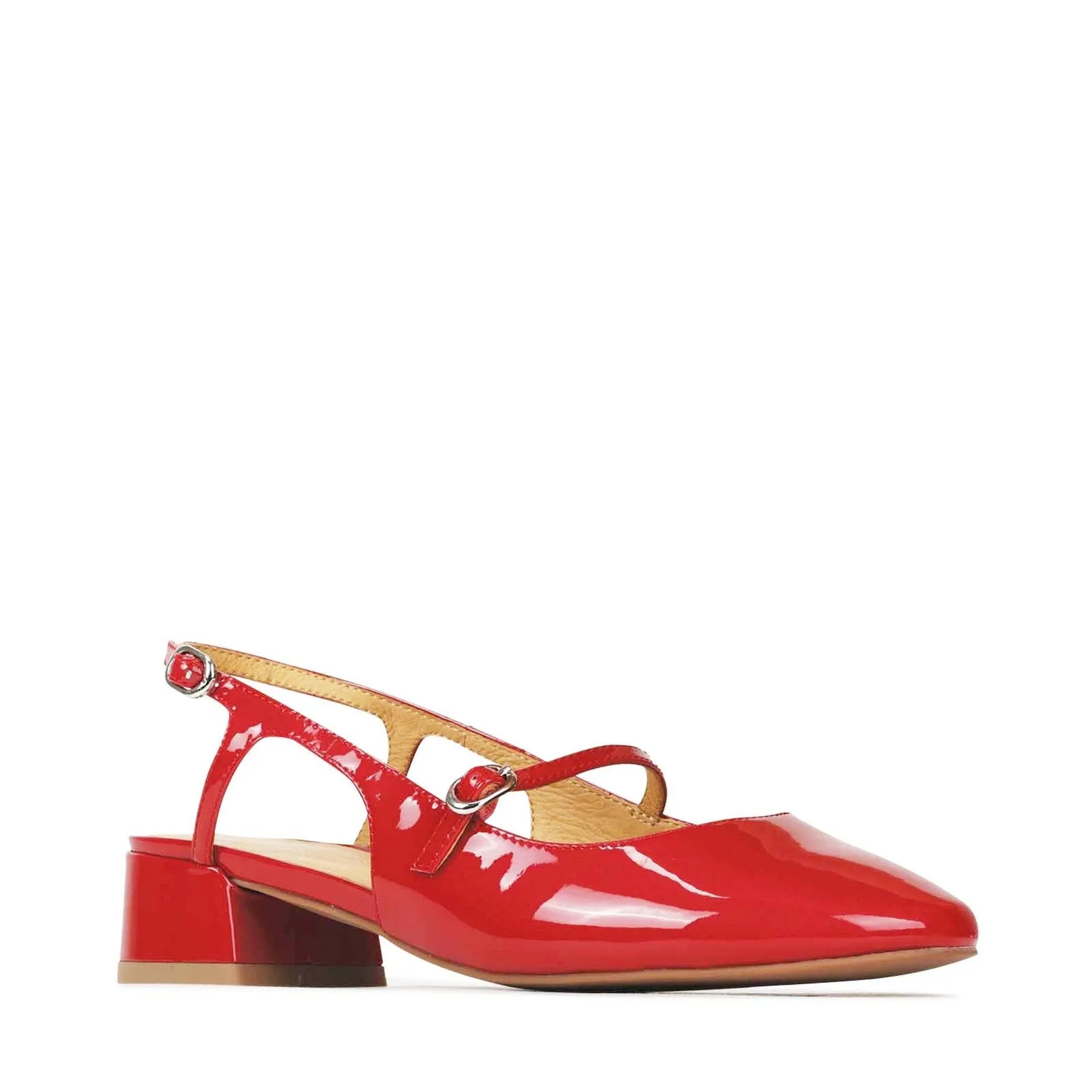 CESSLIE MARY JANE BLOCK HEEL LEATHER