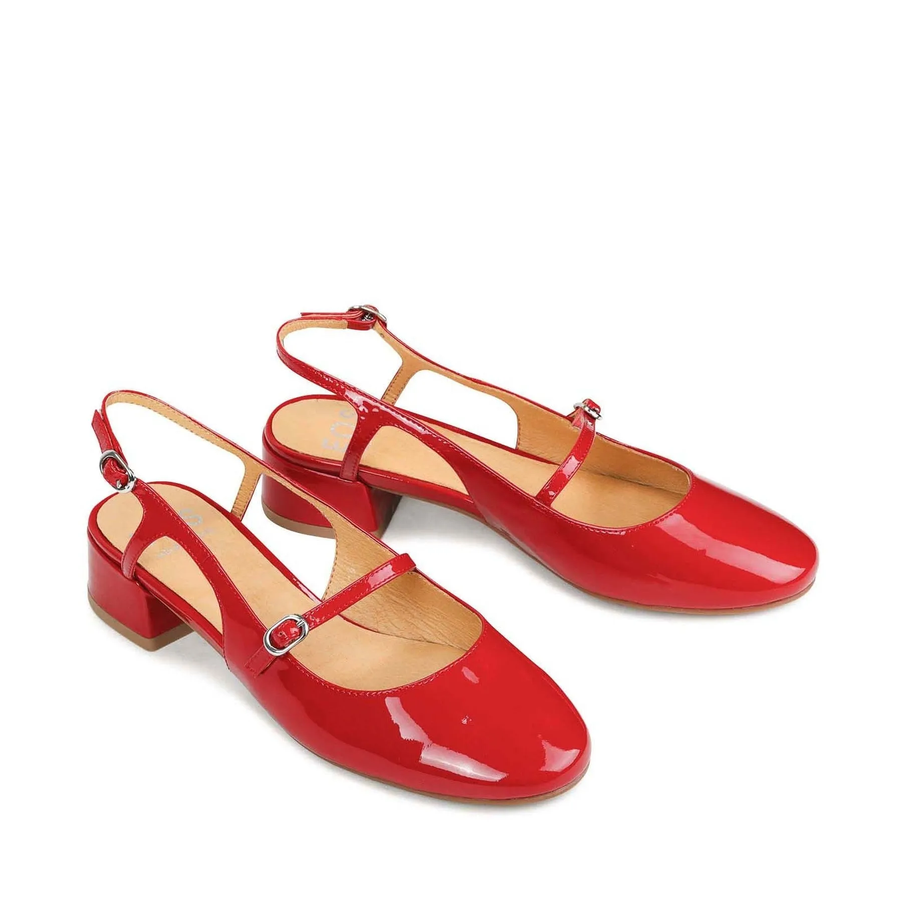 CESSLIE MARY JANE BLOCK HEEL LEATHER