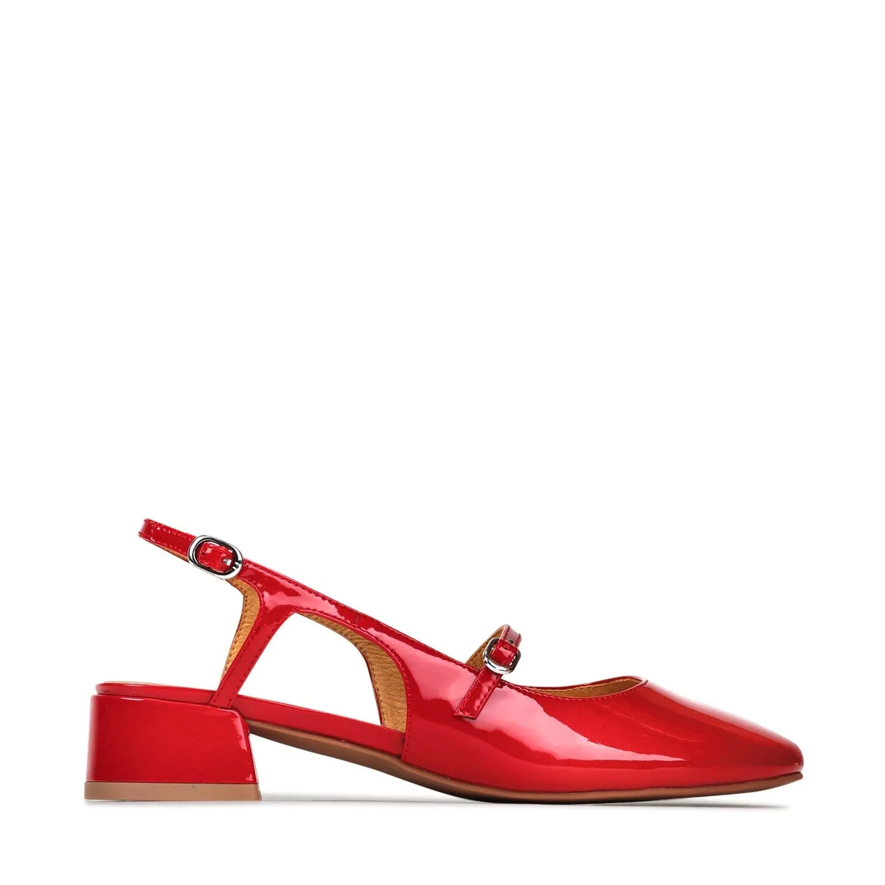 CESSLIE MARY JANE BLOCK HEEL LEATHER