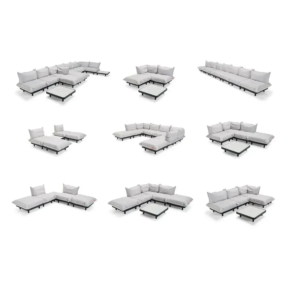 Fatboy Paletti 2-Seater Outdoor Sofa with Footstool (Storm Blue)