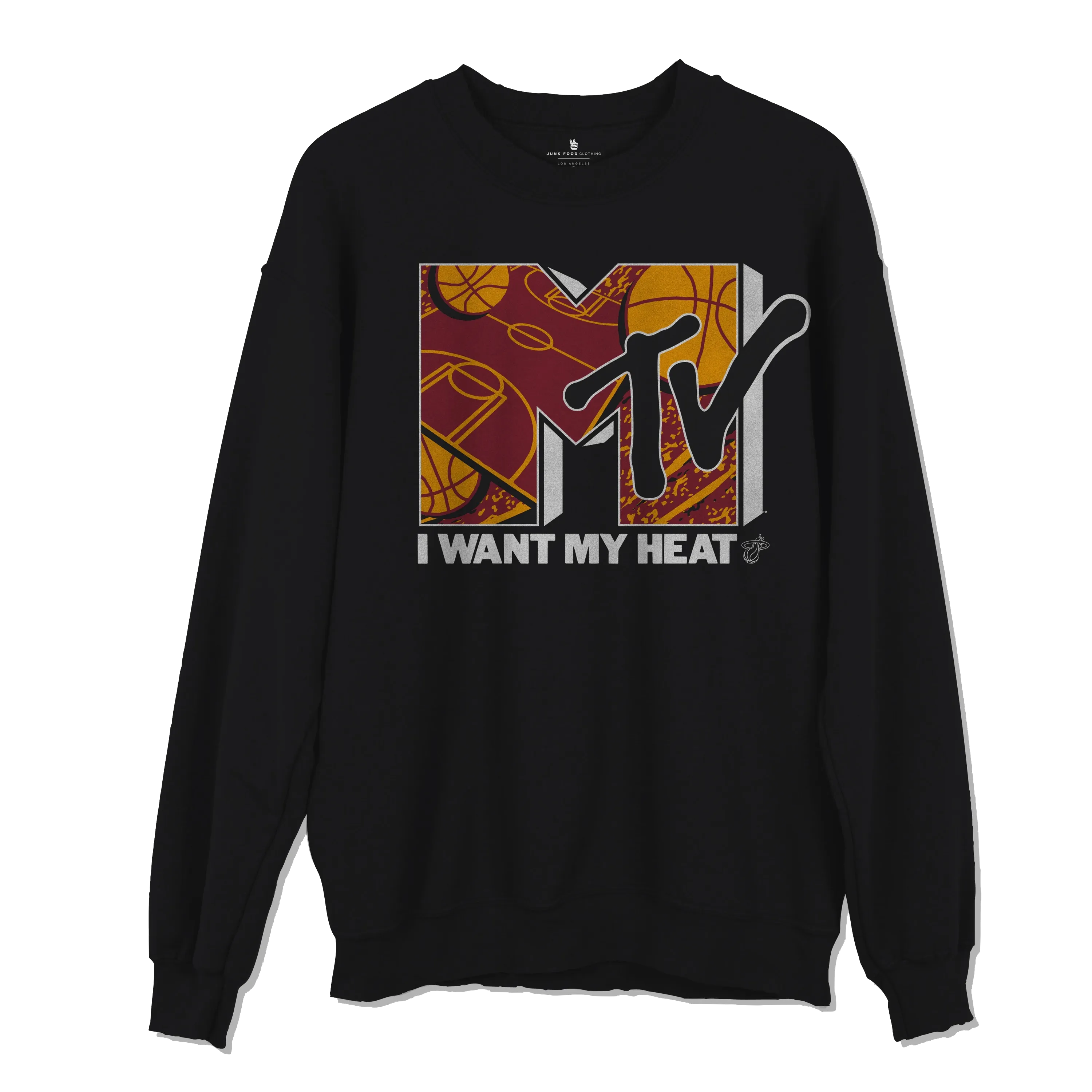 Junk Food Miami HEAT MTV I Want My HEAT Crewneck