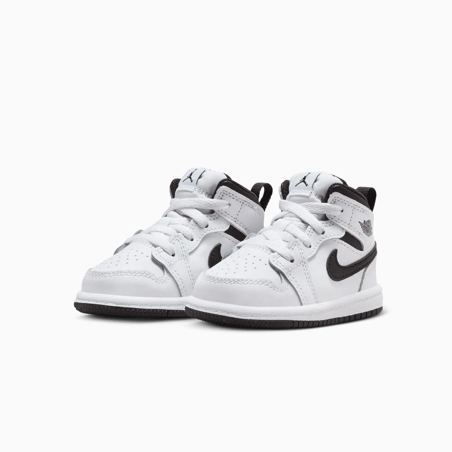 Kid's Air Jordan 1 Mid "White Black" Toddlers