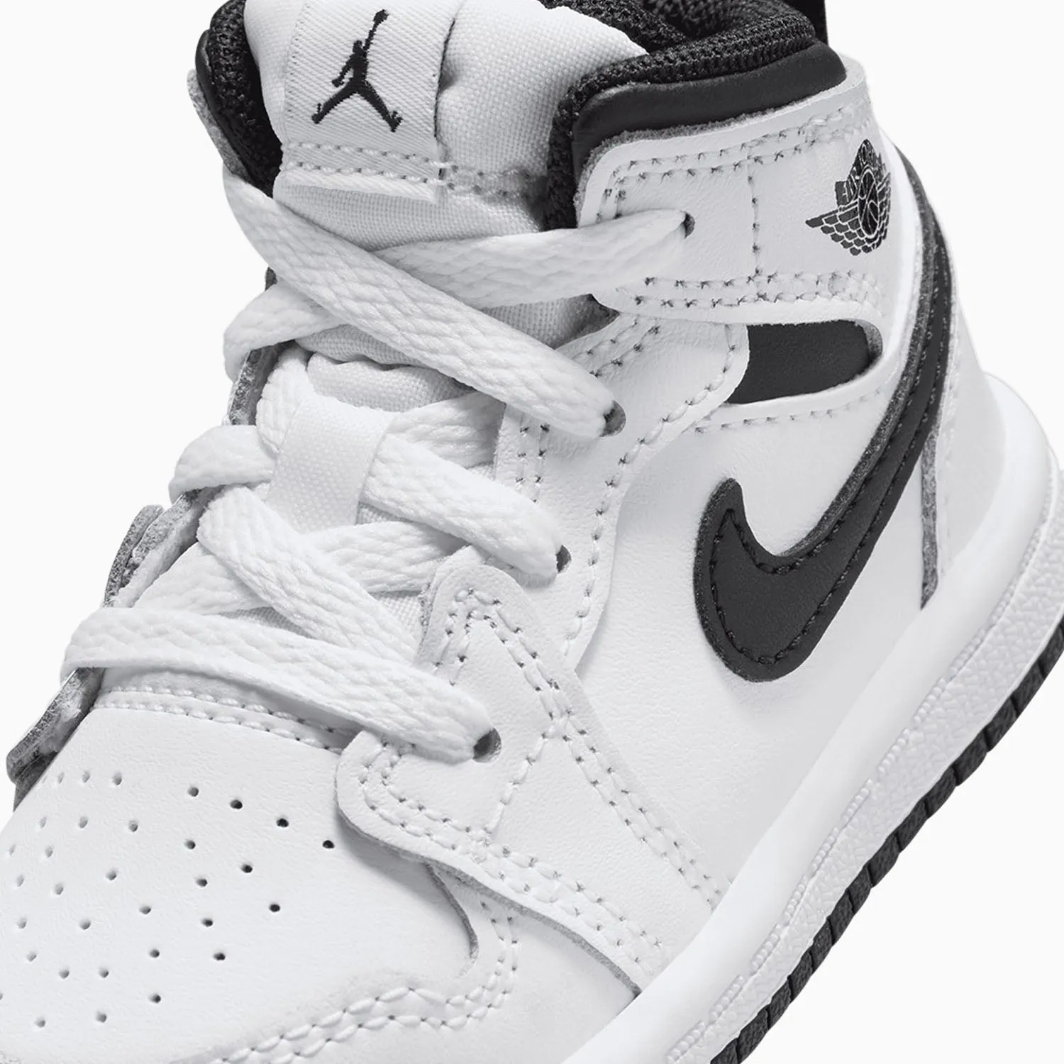 Kid's Air Jordan 1 Mid "White Black" Toddlers