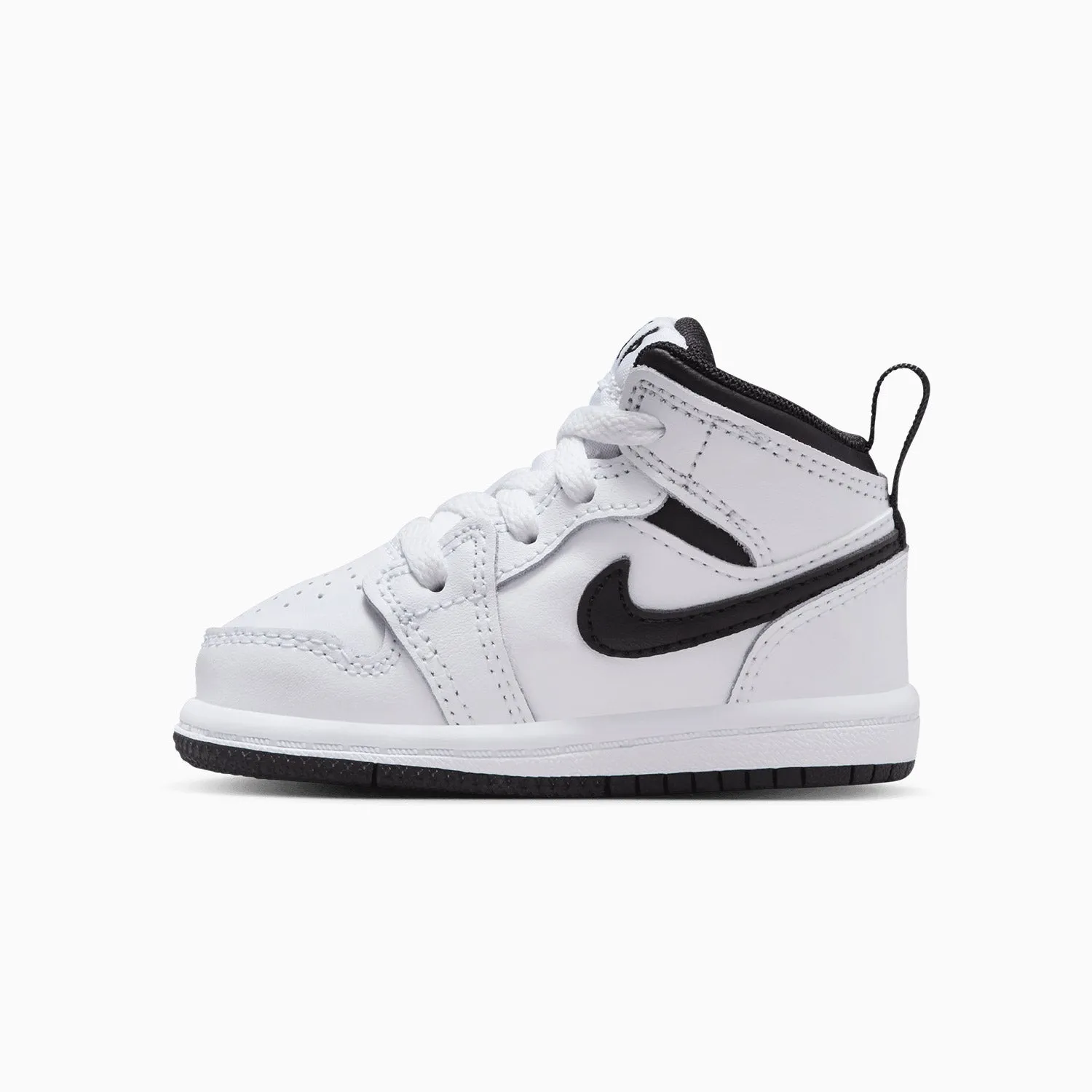 Kid's Air Jordan 1 Mid "White Black" Toddlers
