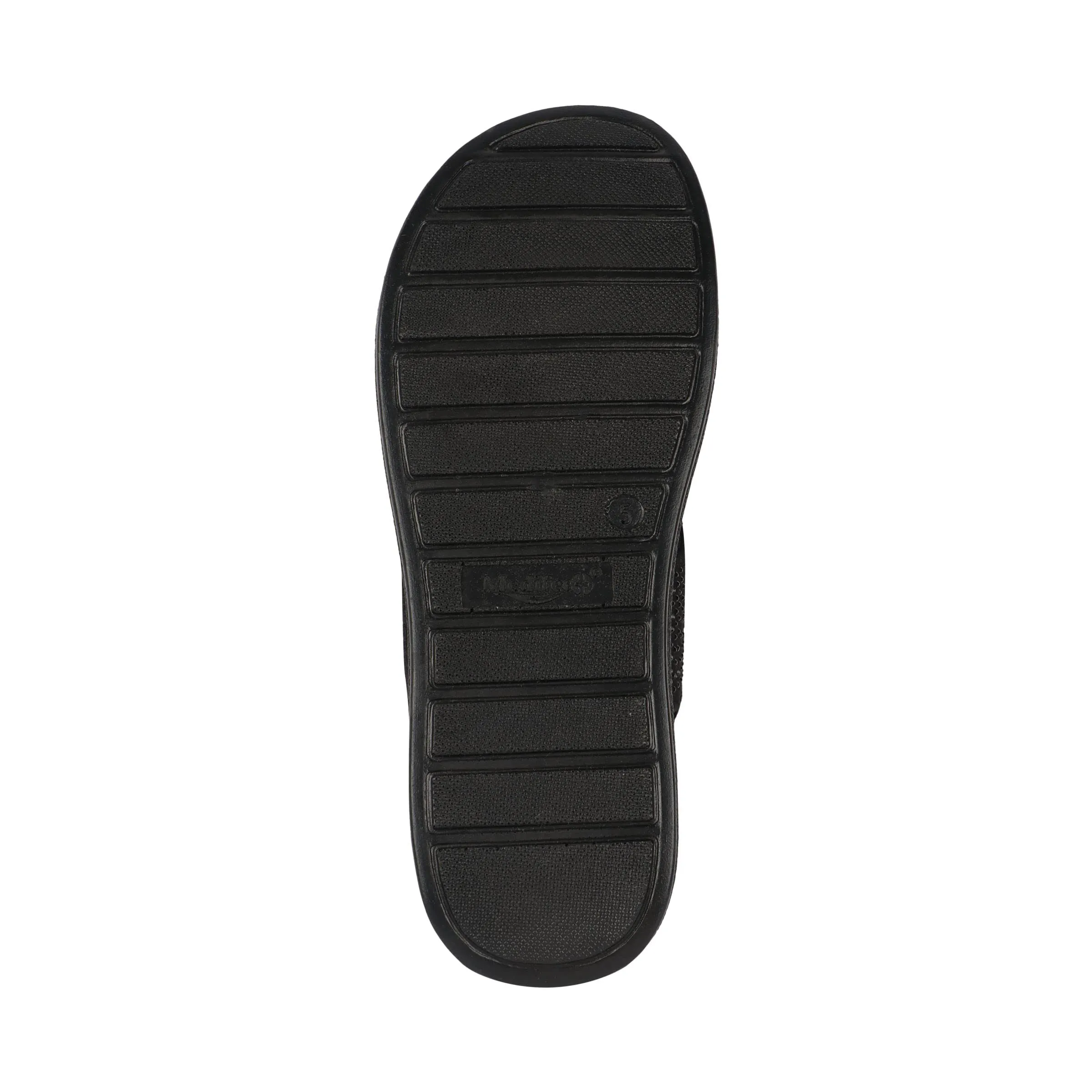 Medifeet Women's Thong with Sling Back Sandals (BLACK)
