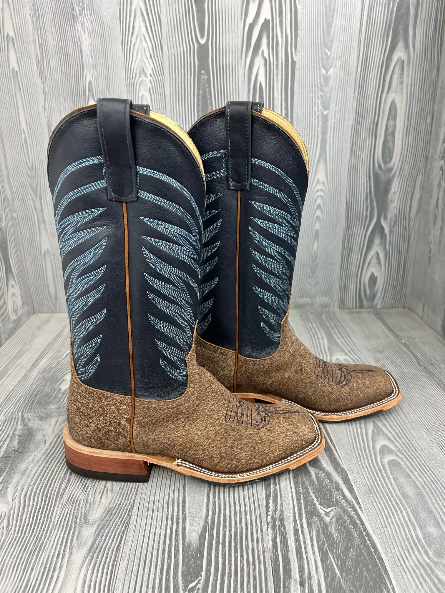 Men's Anderson Bean Eastwood Camel with 13" Navy Vista Tops