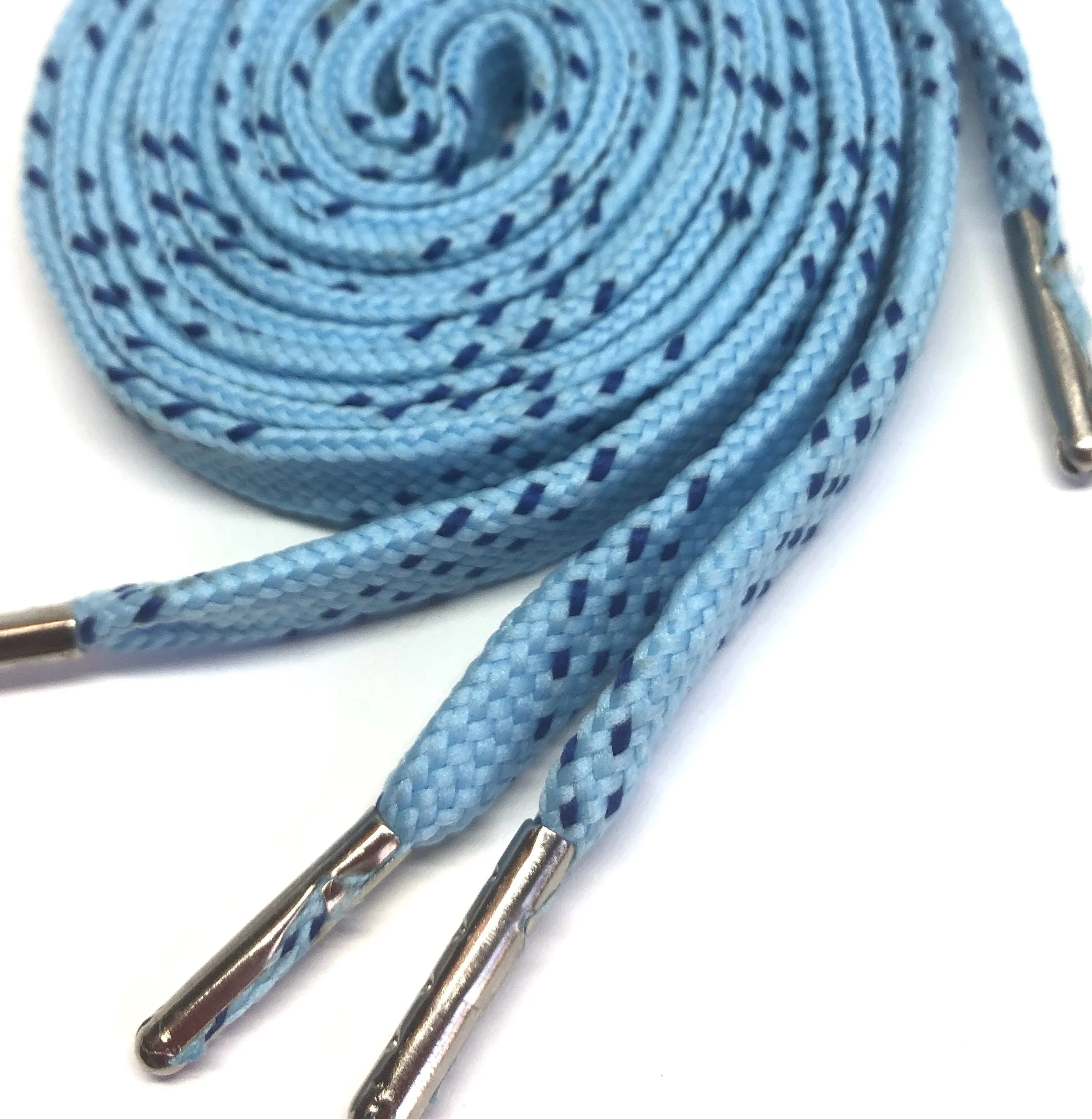 Premium Sport Laces - Light Blue with Royal Blue Accents
