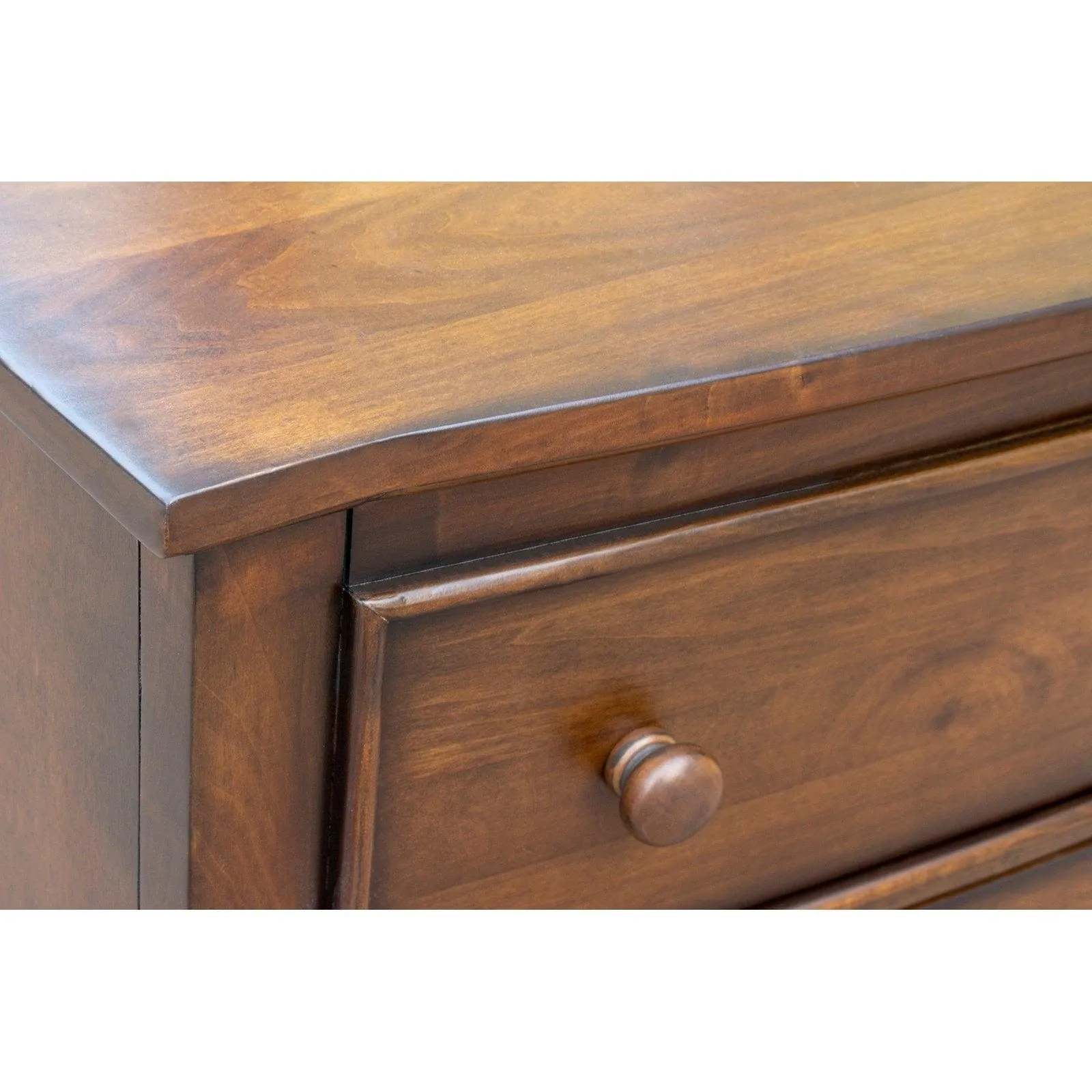 Sunset Trading Bahama Shutter 5 Piece King Bedroom Set in Walnut Brown