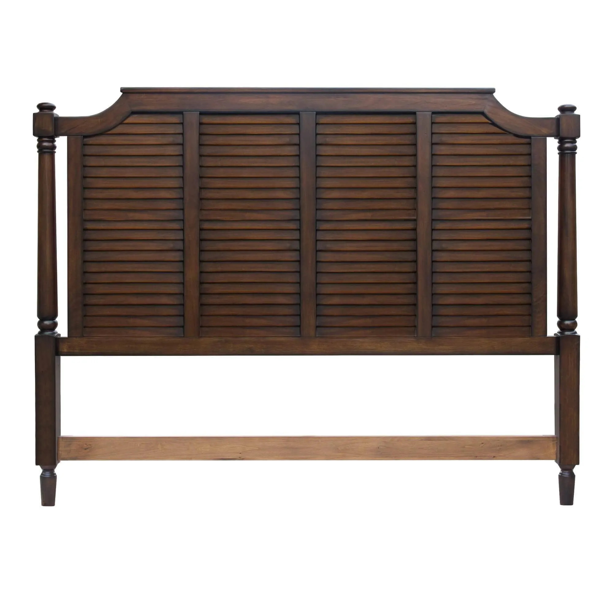Sunset Trading Bahama Shutter Queen Bed in Walnut Brown