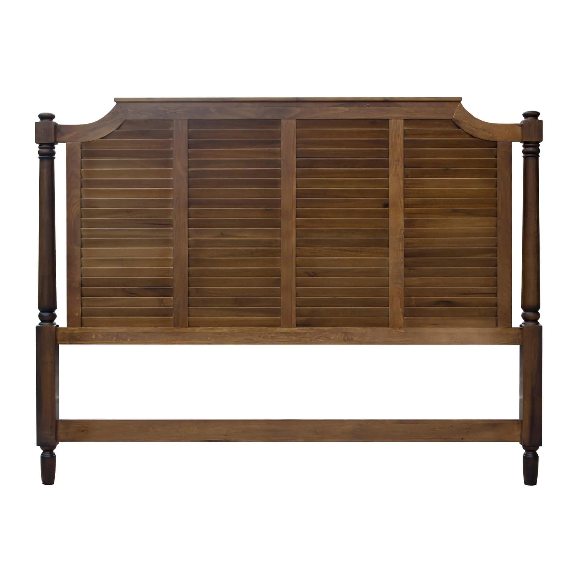 Sunset Trading Bahama Shutter Queen Bed in Walnut Brown