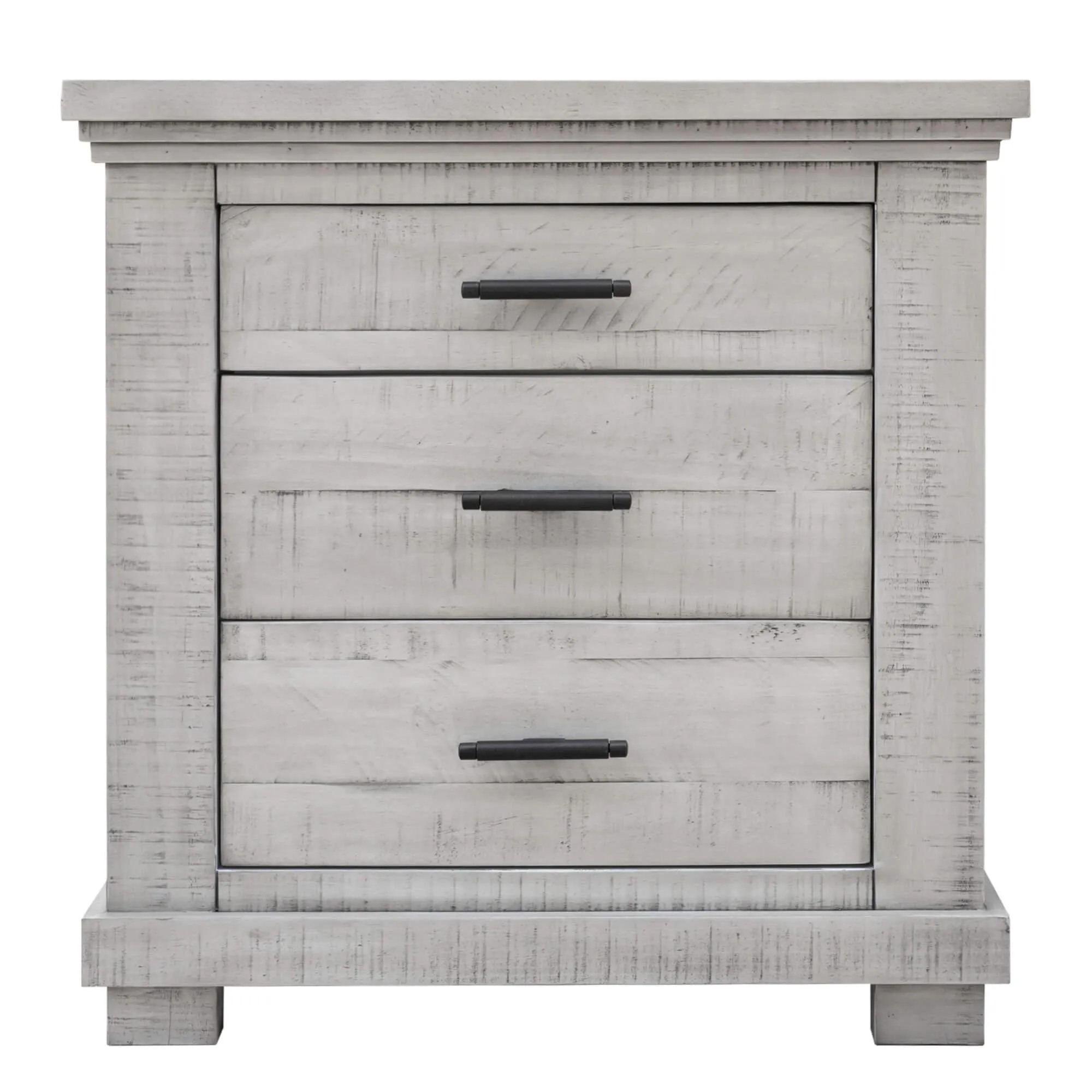 Sunset Trading Crossing Barn 5 Piece Queen Bedroom Set in Gray Acacia Wood