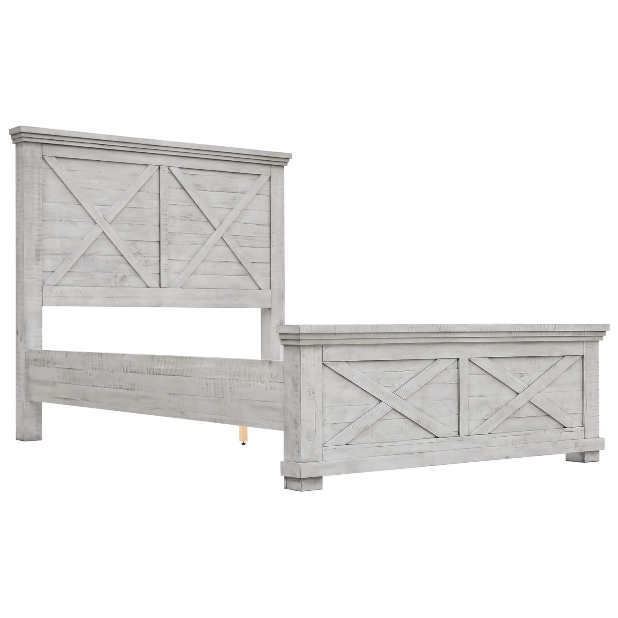Sunset Trading Crossing Barn Queen Bed in Gray Acacia