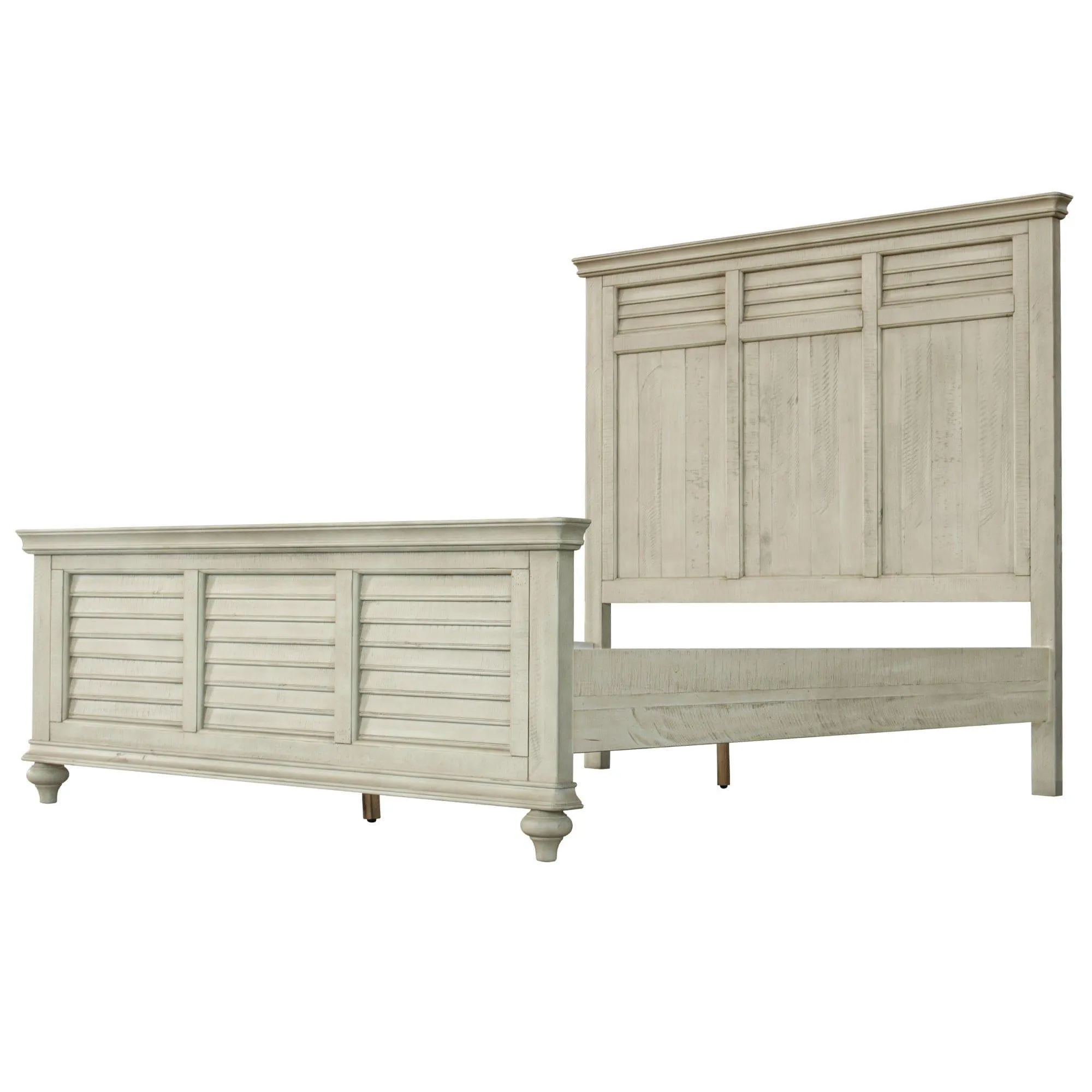 Sunset Trading Shades of Sand King Bed in Cream and Walnut Brown