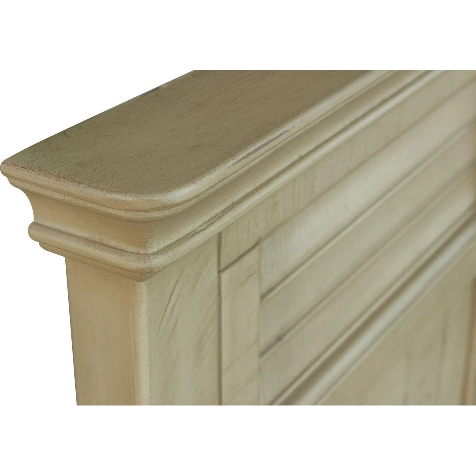 Sunset Trading Shades of Sand King Bed in Cream and Walnut Brown