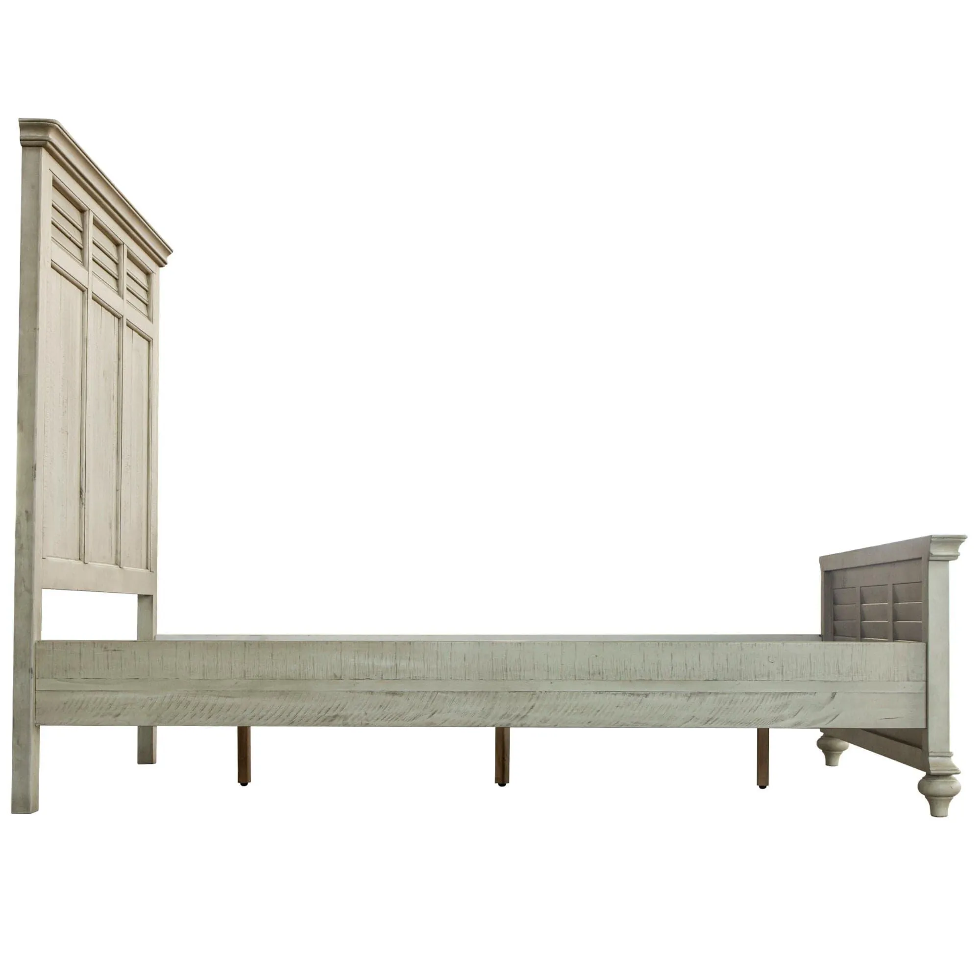 Sunset Trading Shades of Sand King Bed in Cream and Walnut Brown
