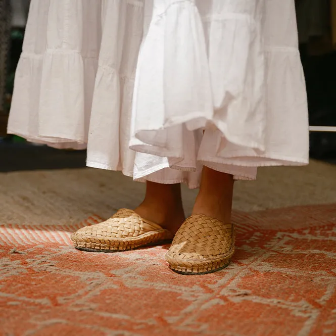 Women's Woven Slide in Honey   No Stripes by Mohinders