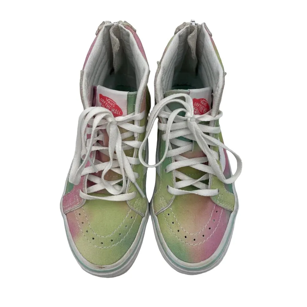 Zip   Lace Up Tie Dye High Tops